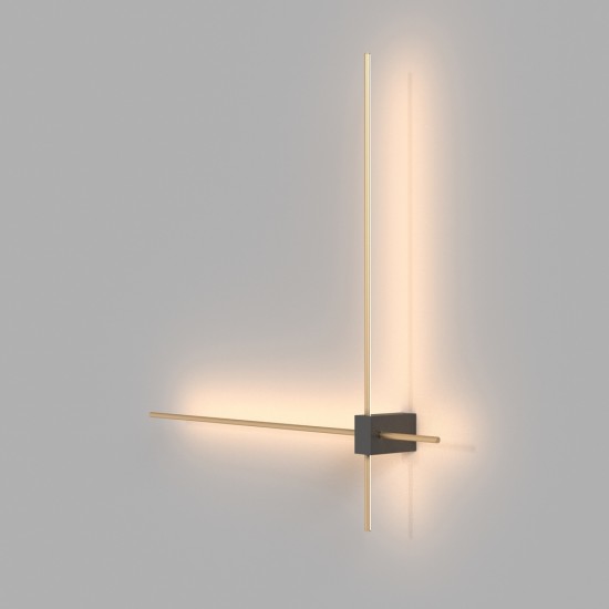 MAYTONI wall lamp LED, 12W, 3000K, 1050lm, Pars C070WL-L12GB3K