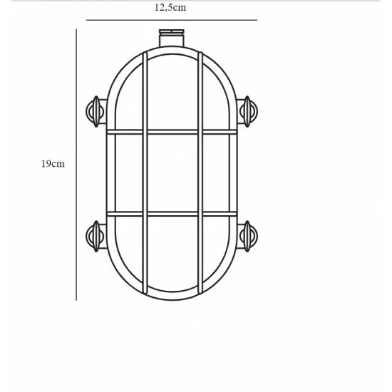 Nordlux outdoor wall lamp 1xE27x12.5W, IP64 Helford for seaside