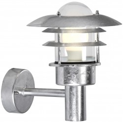 Nordlux outdoor wall lamp 60W, E27, IP44, galvanized steel, Lønstrup 22 71431031