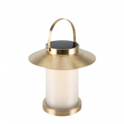 Nordlux outdoor solar table lamp LED 2W, 106lm, IP54 brass, Temple 30 2218325035