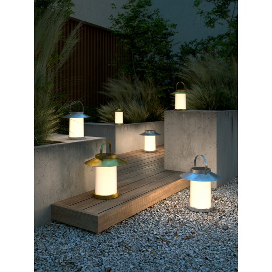 Nordlux outdoor solar table lamp LED 2W, 106lm, IP54 galvanized steel, Temple 30 2218325031
