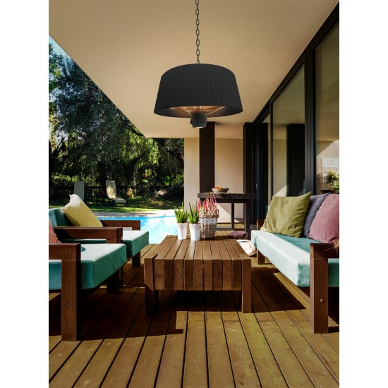 Schuller outdoor suspension electric heater 1W LED + 1500W, Heat I 747288