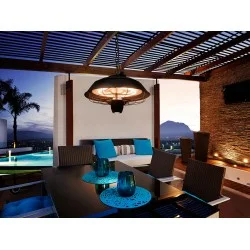 Schuller outdoor suspension electric heater 1W LED + 1500W, Heat Vintage 747158