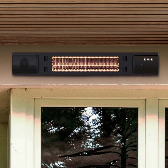 Schuller outdoor wall electric heater with Bluetooth speakers, Heat Music 768191