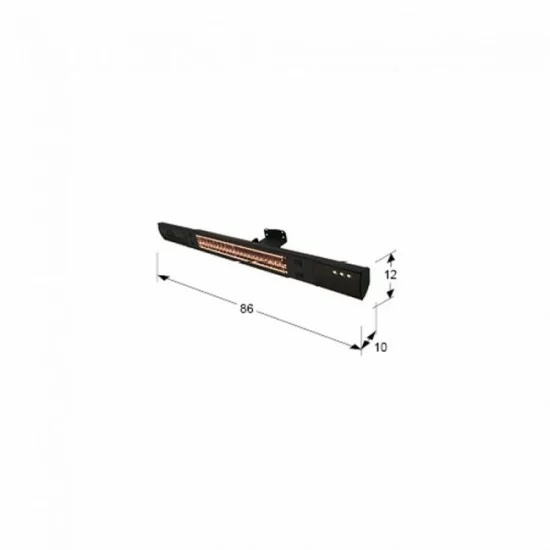 Schuller outdoor wall electric heater with Bluetooth speakers, Heat Music 768191 Schuller outdoor wall electric heater with Bluetooth speakers, Heat Music 768191