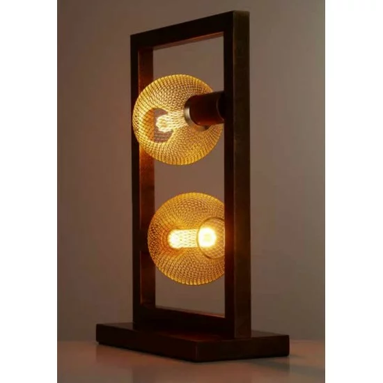Searchlight table lamp lamp 2x60WxE27, brown OBLONG 2LT, EU24101-2RU Searchlight table lamp lamp 2x60WxE27, brown OBLONG 2LT, EU24101-2RU