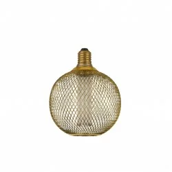 Searchlight vintage style globe bulb 3.5W, 120lm, E27 1800K with wiremesh effect, gold, 16003GO