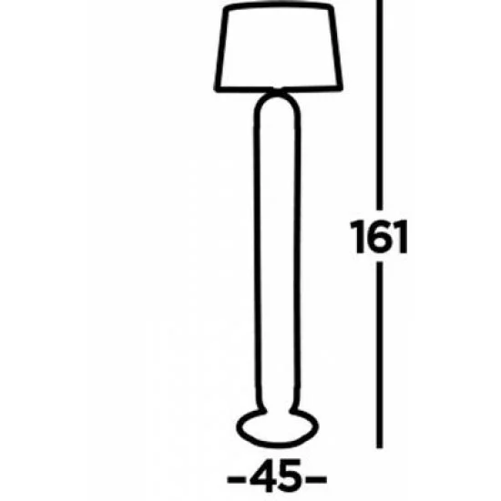 Searchlight floor lamp Jazz 1x60WxE27, EU41432SS Searchlight floor lamp Jazz 1x60WxE27, EU41432SS