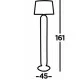 Searchlight floor lamp Jazz 1x60WxE27, EU41432SS Searchlight floor lamp Jazz 1x60WxE27, EU41432SS