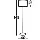 Searchlight Stehlampe Fishnet 2x60WxE27, EU2832-2GO Searchlight Stehlampe Fishnet 2x60WxE27, EU2832-2GO