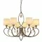 Searchlight pendant lamp Alberto, 8x60WxE14, antique brass, 1608-8AB