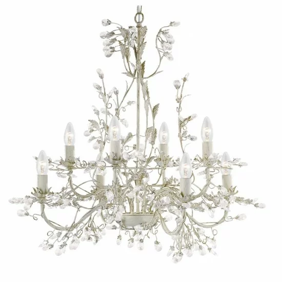 Searchlight Ceiling Lamp Almandite, 8xE14x60W, gold, 2498-8CR