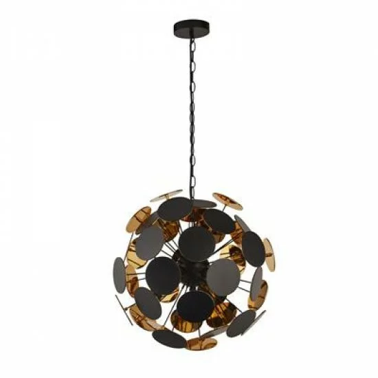 Searchlight Pendelleuchte Discus, 4x60WxE14, Schwarz, 3074-4BG Searchlight Pendelleuchte Discus, 4x60WxE14, Schwarz, 3074-4BG