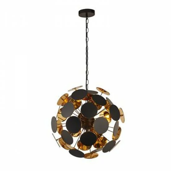 Searchlight Pendelleuchte Discus, 4x60WxE14, Schwarz, 3074-4BG Searchlight Pendelleuchte Discus, 4x60WxE14, Schwarz, 3074-4BG