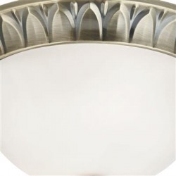 Searchlight Ceiling Lamp Naples, 2xE14x60W, antique brass, 4148-28AB