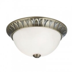 Searchlight Ceiling Lamp Naples, 2xE14x60W, antique brass, 4148-28AB