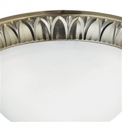 Searchlight Ceiling Lamp Naples, 3xE14x60W, antique brass, 4149-38AB