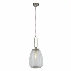 Searchlight pendant lamp Elixir, 1x60WxE27, satin nickel, 43581-1SN