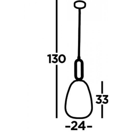 Searchlight pendant lamp Elixir, 1x60WxE27, satin nickel, 43581-1SN