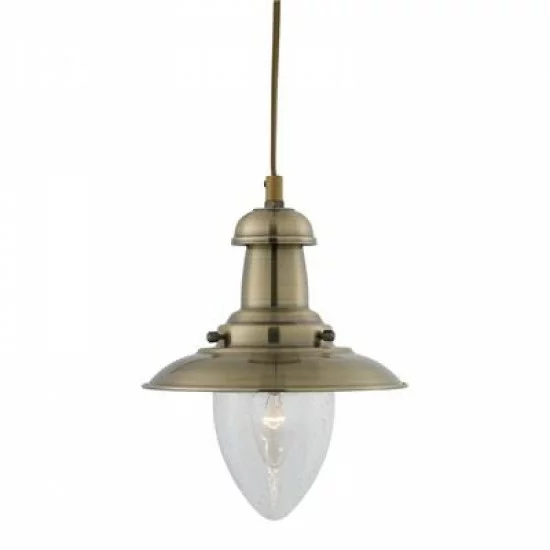 Searchlight pendant lamp Fisherman Baby, 1x60WxE27, antique brass, 5787AB Searchlight pendant lamp Fisherman Baby, 1x60WxE27, antique brass, 5787AB