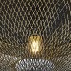 Searchlight griestu lampa Honeycomb 1xE27x60W, zelts ar melnu, 6840BGO