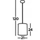 Searchlight pendant lamp Elise, 1x60WxE27, chrome, 8831CC Searchlight pendant lamp Elise, 1x60WxE27, chrome, 8831CC