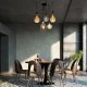 Searchlight adjustable pendant lamp 5x60WxE27, balck SQUIGGLE 5LT, 9665-5BK Searchlight adjustable pendant lamp 5x60WxE27, balck SQUIGGLE 5LT, 9665-5BK