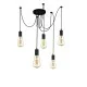 Searchlight adjustable pendant lamp 5x60WxE27, balck SQUIGGLE 5LT, 9665-5BK Searchlight adjustable pendant lamp 5x60WxE27, balck SQUIGGLE 5LT, 9665-5BK