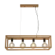 Searchlight adjustable pendant lamp 4x60WxE27, wood SQUARE 4LT, 54741-4NA Searchlight adjustable pendant lamp 4x60WxE27, wood SQUARE 4LT, 54741-4NA
