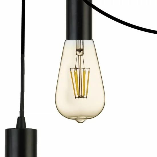 Searchlight adjustable pendant lamp 9x60WxE27, balck SQUIGGLE 9LT, 9669-9BK Searchlight adjustable pendant lamp 9x60WxE27, balck SQUIGGLE 9LT, 9669-9BK