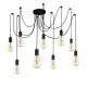 Searchlight adjustable pendant lamp 9x60WxE27, balck SQUIGGLE 9LT, 9669-9BK Searchlight adjustable pendant lamp 9x60WxE27, balck SQUIGGLE 9LT, 9669-9BK
