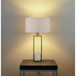 Searchlight table lamp Claire, 1xE27x60W, EU2871GO