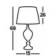 Searchlight table lamp Greyson, 1xE27x60W, EU3721AM Searchlight table lamp Greyson, 1xE27x60W, EU3721AM