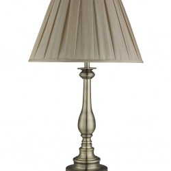Searchlight table lamp Flemish, 1xE27x60W, EU4023AB