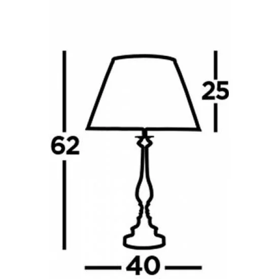 Searchlight galda lampa Flemish, 1xE27x60W, EU4023AB Searchlight galda lampa Flemish, 1xE27x60W, EU4023AB