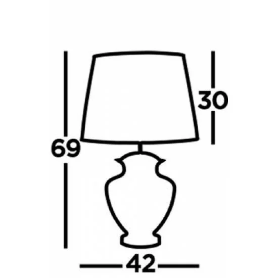 Searchlight table lamp Elina, 1xE27x60W, EU8531AM