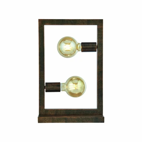 Searchlight table lamp lamp 2x60WxE27, brown OBLONG 2LT, EU24101-2RU Searchlight table lamp lamp 2x60WxE27, brown OBLONG 2LT, EU24101-2RU