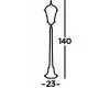 Searchlight УЛИЧНЫЙ ДЕКОРАТИВНЫЙ СТОЛБ, САДОВЫЙ СВЕТИЛЬНИК Capri, 1x60WxE27, IP23, коричневый, 1568 Searchlight УЛИЧНЫЙ ДЕКОРАТИВНЫЙ СТОЛБ, САДОВЫЙ СВЕТИЛЬНИК Capri, 1x60WxE27, IP23, коричневый, 1568