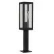 Searchlight УЛИЧНЫЙ ДЕКОРАТИВНЫЙ СТОЛБ, САДОВЫЙ СВЕТИЛЬНИК Box, 1x60WxE27, IP44, черный, 6441-450BK