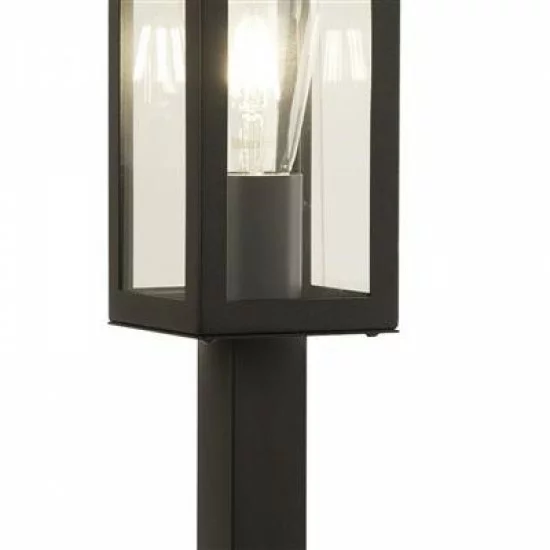 Searchlight УЛИЧНЫЙ ДЕКОРАТИВНЫЙ СТОЛБ, САДОВЫЙ СВЕТИЛЬНИК Box, 1x60WxE27, IP44, черный, 6441-450BK