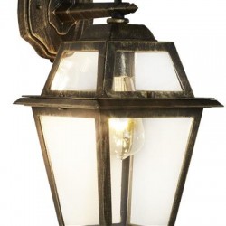 Searchlight outdoor wall light NEW ORLEANS, 1xE27x60W, IP44, black and gold,1522