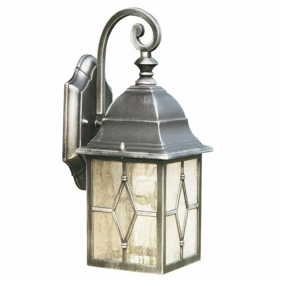 Searchlight Außen-Wandleuchte Genoa, 1x60WxE27, IP23, Silber, 1642