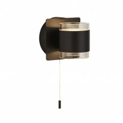 Searchlight Iluminacion wall LED light Tumbler LED IP44 93290-2BK