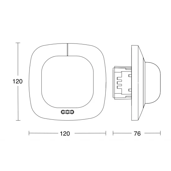 Steinel presence sensor IR Quattro 8m DALI-2 APC, 360°, IP20, 002749 Steinel presence sensor IR Quattro 8m DALI-2 APC, 360°, IP20, 002749