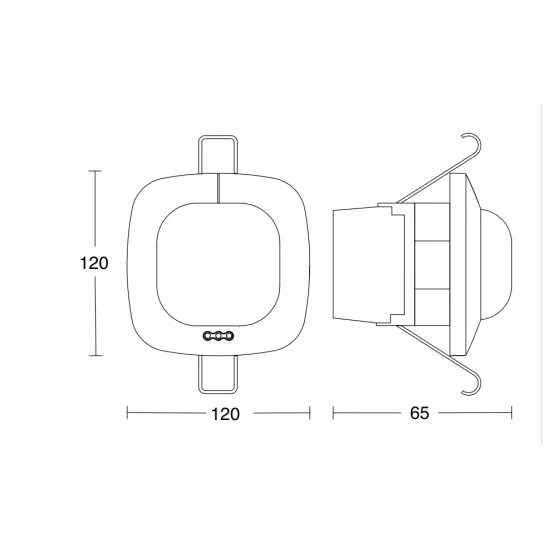 Steinel presence sensor IR Quattro HD 24m DALI plus, 360°, IP20, 035273 Steinel presence sensor IR Quattro HD 24m DALI plus, 360°, IP20, 035273