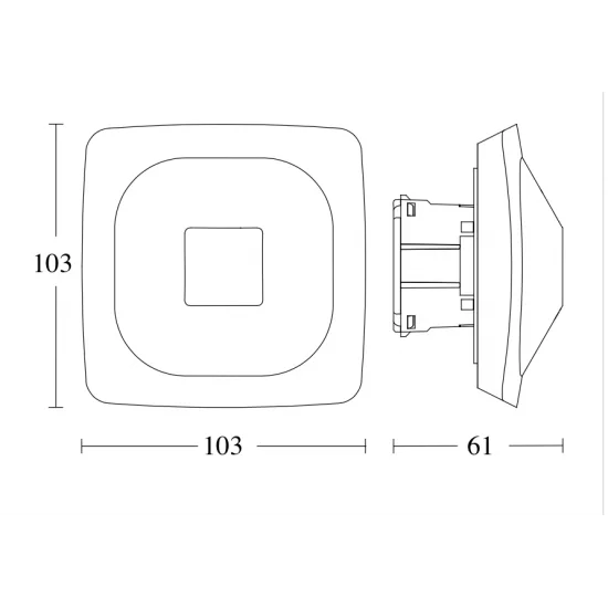 Steinel presence sensor HF 360-2 COM1, 360°, IP20, 064433
