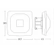 Steinel presence sensor HF 360-2 COM1, 360°, IP20, 064433