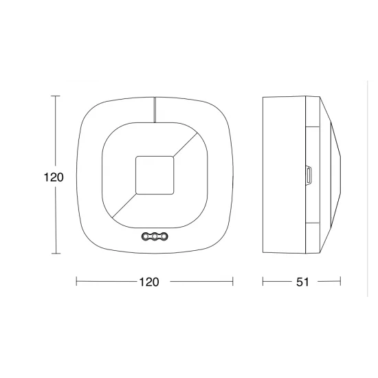 Steinel presence sensor HF 360 COM1, 360°, IP20, 751302 Steinel presence sensor HF 360 COM1, 360°, IP20, 751302