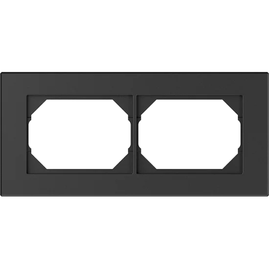 Vilma 2-gang frame R02an, anthracite XP500 Vilma 2-gang frame R02an, anthracite XP500