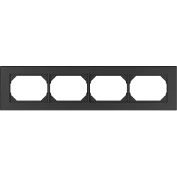 Vilma 4-gang frame R04an, anthracite XP500